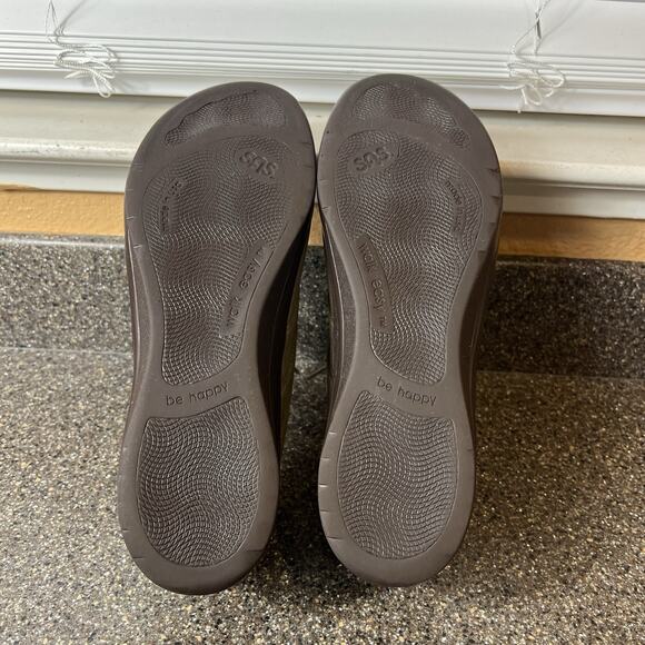 SAS Tripad Be Happy Walk Easy Shoes Brown Nubuck Lace Up Low Top Womens Sz 10.5N - Picture 11 of 12